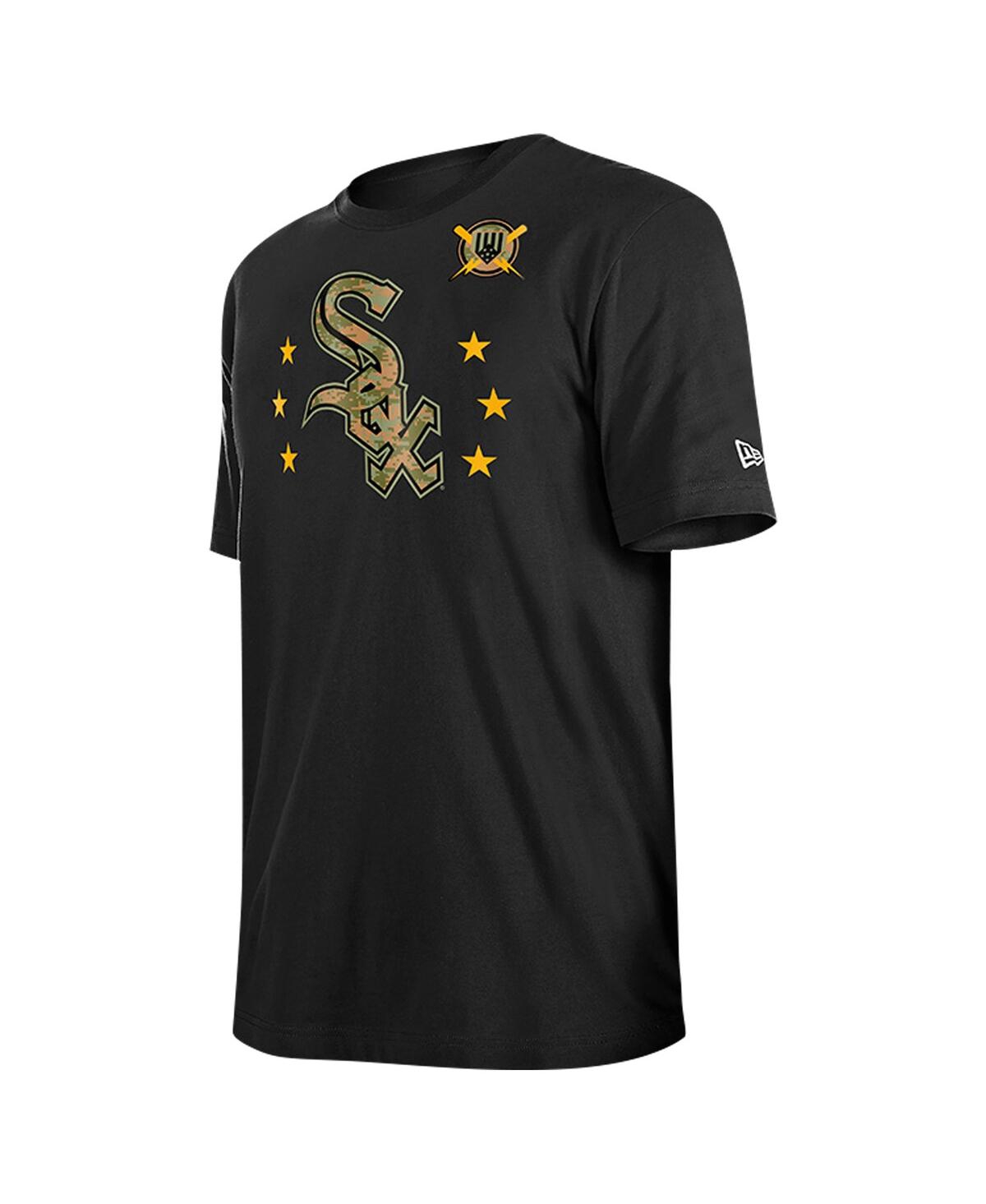 NEW ERA MEN'S BLACK CHICAGO WHITE SOX 2024-ARMED FORCES DAY T-SHIRT 