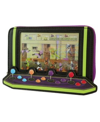 Teenage Mutant Ninja Turtles 40th Anniversary Vintage-like Arcade Lenticular Glow Zip-Around Wallet