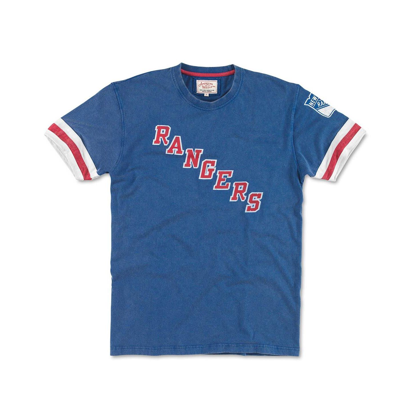 Мужская футболка American Needle Blue New York Rangers Remote Control — фото 1