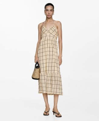 Mango Women's Printed Strap Dress - Macy's