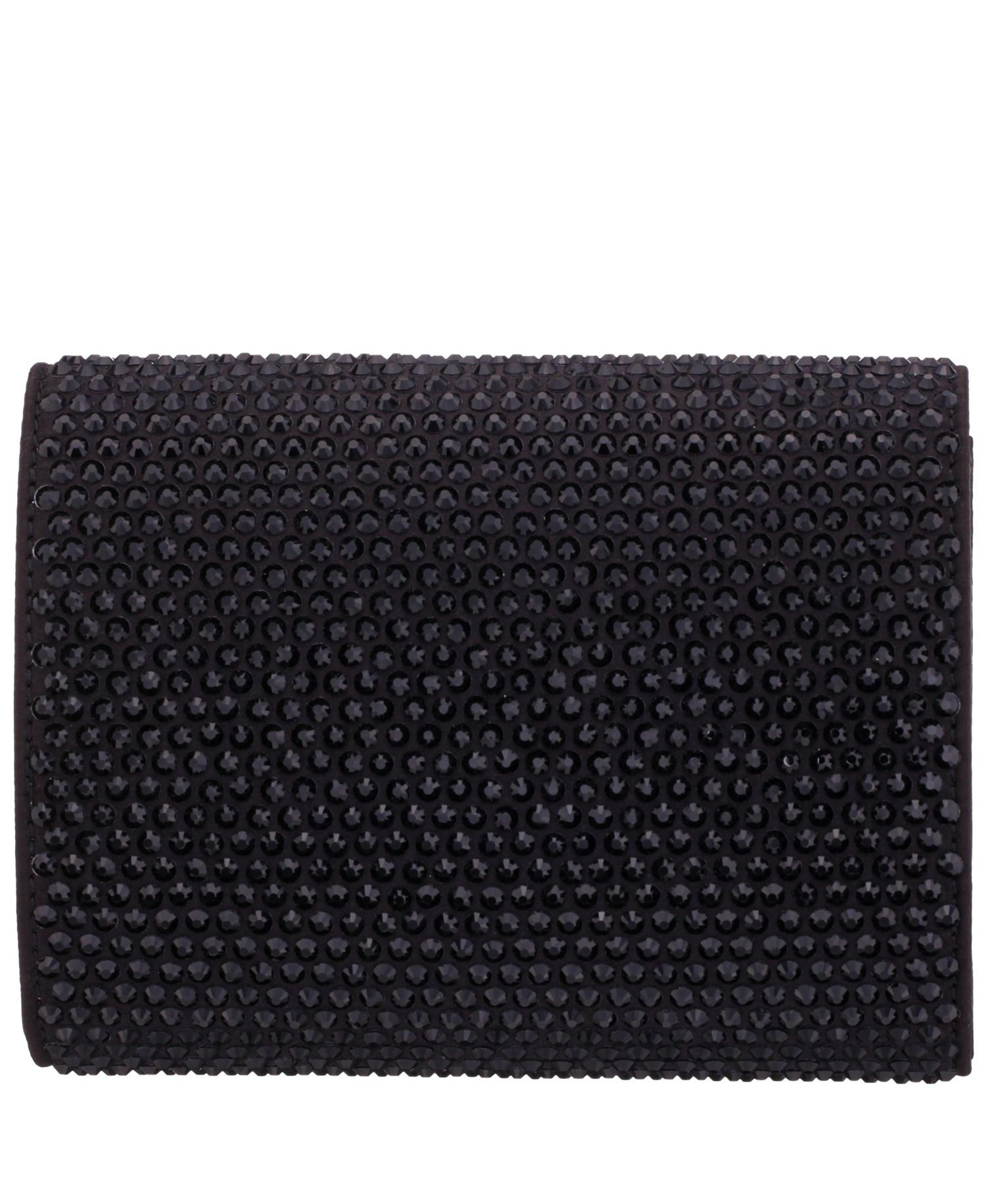 Large Crystal Encrusted Flap Crossbody Bag