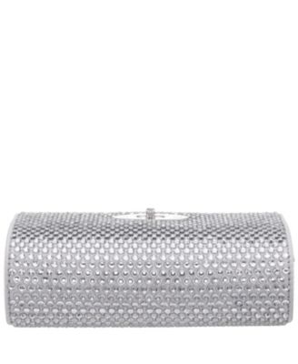 Large Crystal Encrusted Flap Crossbody Bag