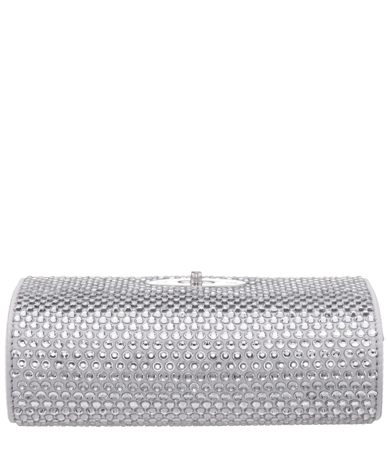Large Crystal Encrusted Flap Crossbody Bag