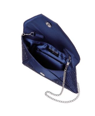 Квадратный клатч-конверт Nina, инкрустированный кристаллами