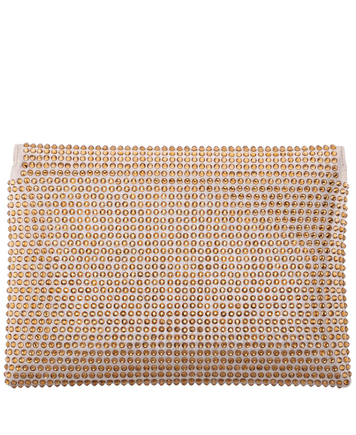 Женский клатч Nina Crystal Encrusted Square Envelope Clutch, цвет: Золотой — фото 3