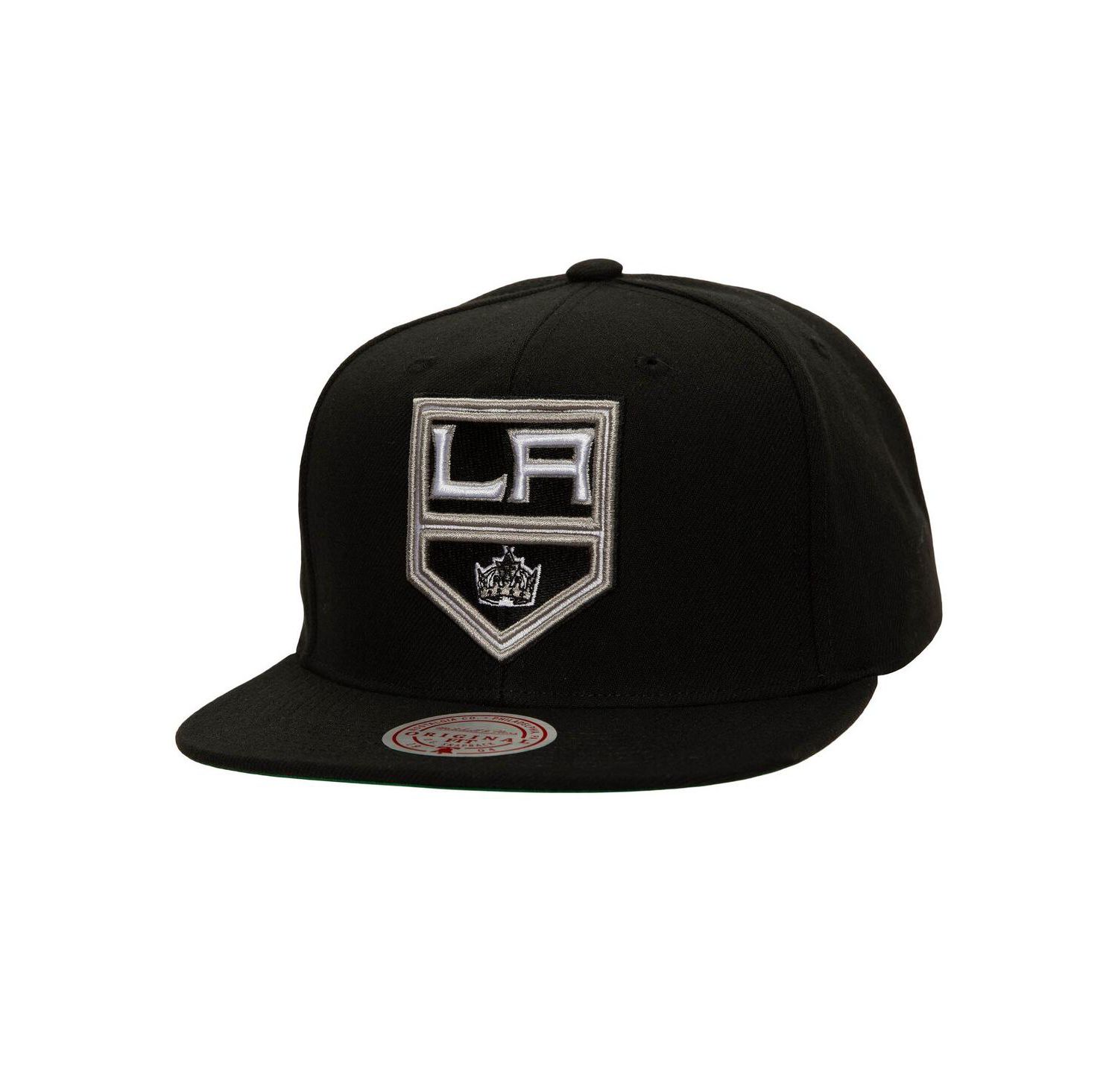 Men's Black Los Angeles Kings Core Top Spot Snapback Hat