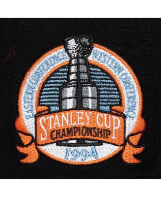 Men's Black New York Rangers Core Top Spot Snapback Hat