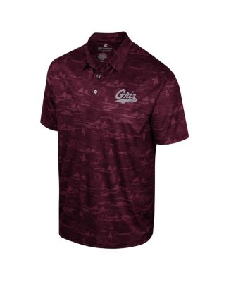 Men's Maroon Montana Grizzlies Daly Print Polo