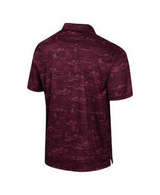 Men's Maroon Montana Grizzlies Daly Print Polo
