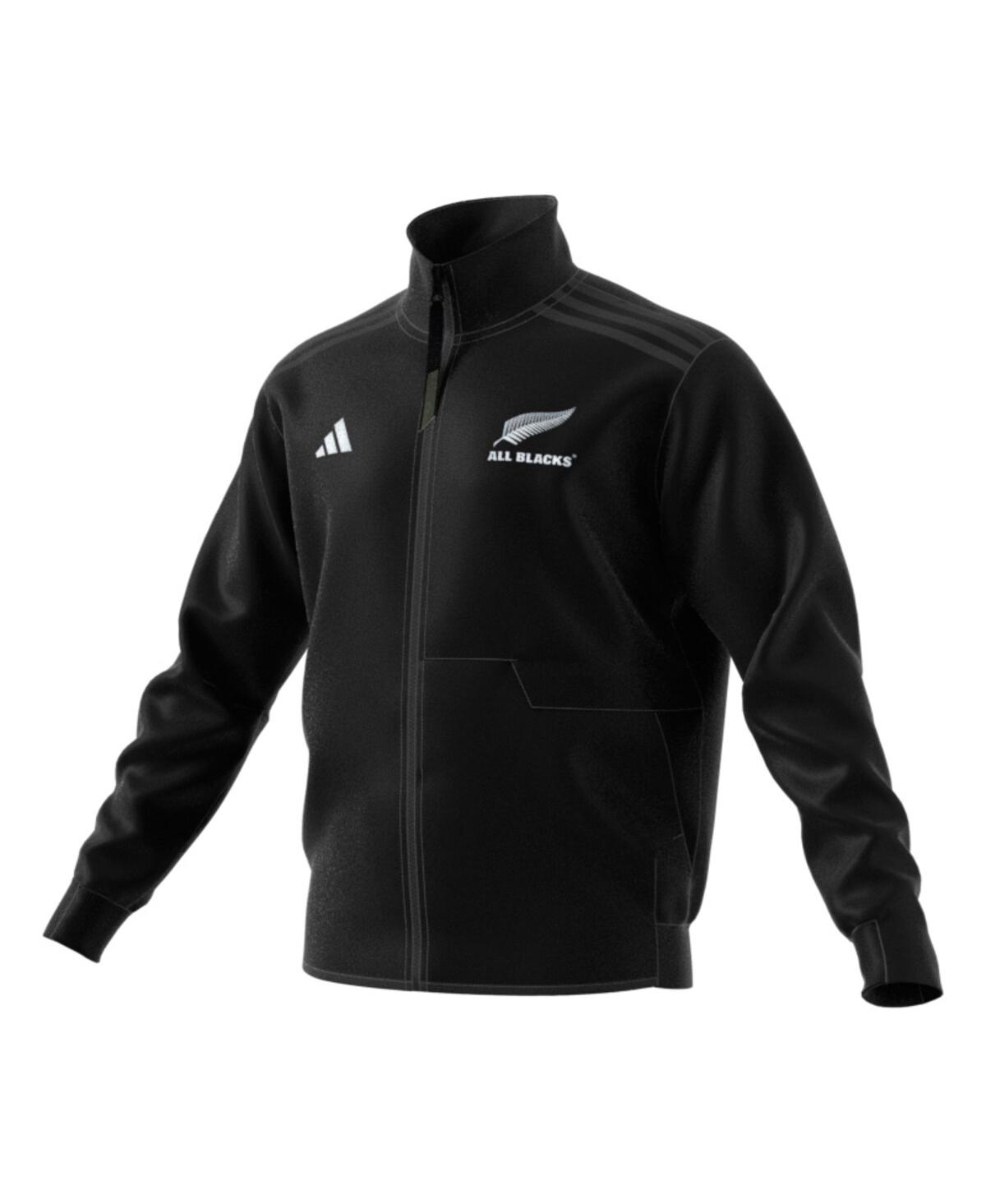 Adidas Men'sNew Zealand Rugby 2024/25 Anthem Full-Zip Jacket - Black