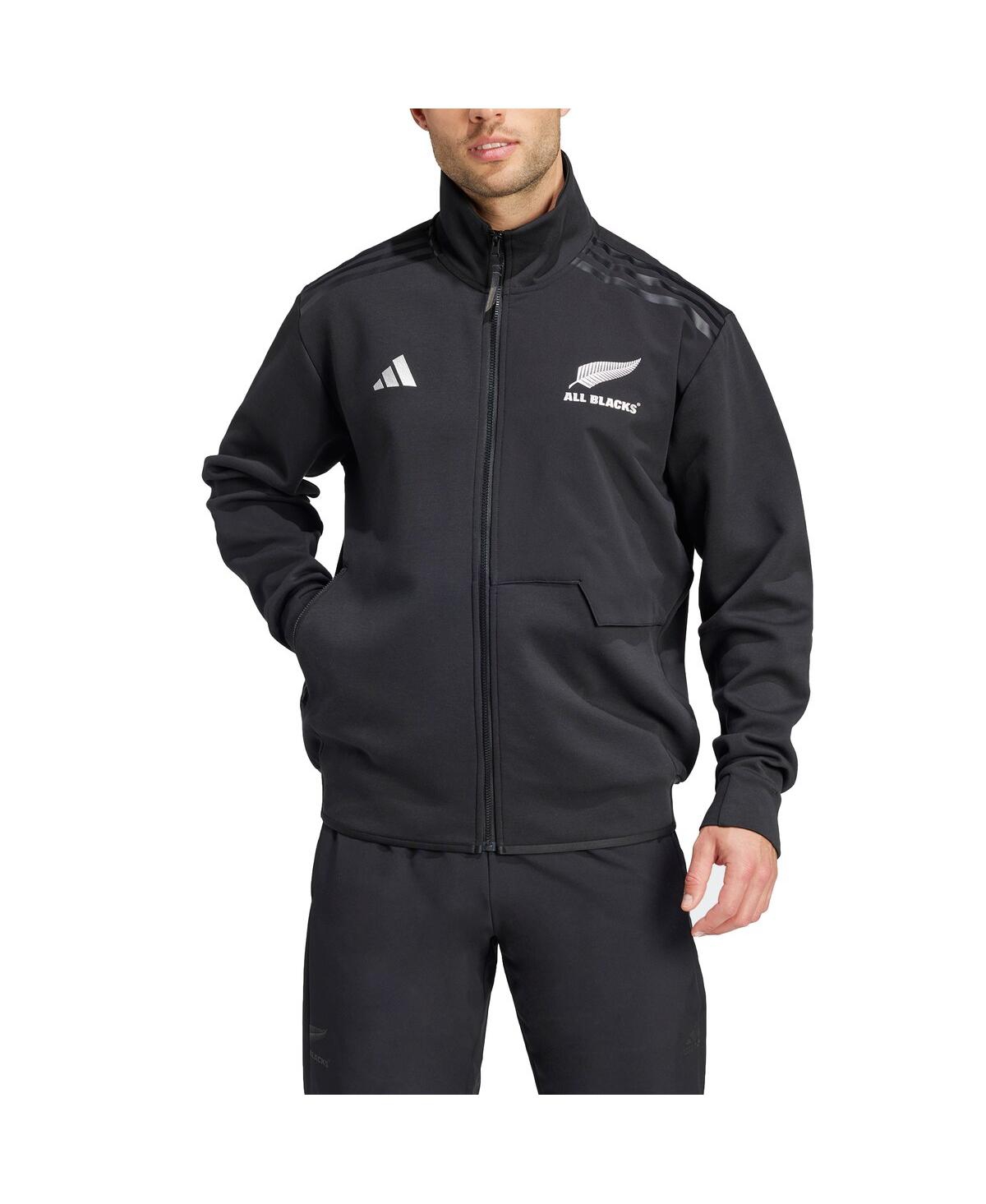 Adidas Men'sNew Zealand Rugby 2024/25 Anthem Full-Zip Jacket - Black