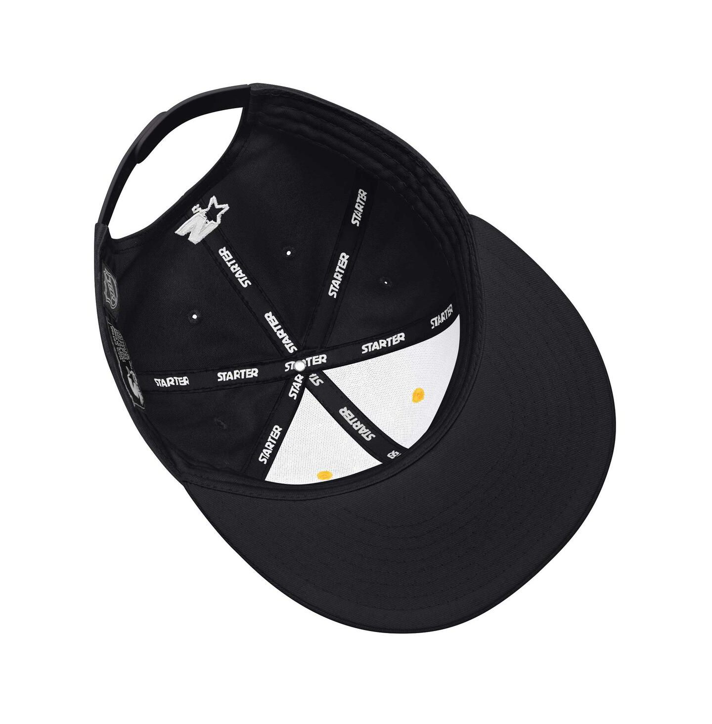 Мужская кепка Starter Black/Gold Boston Bruins Primary Logo Two-Tone Adjustable Hat — фото 3