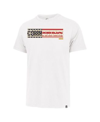 White Washington Commanders Flag Script Franklin T-Shirt