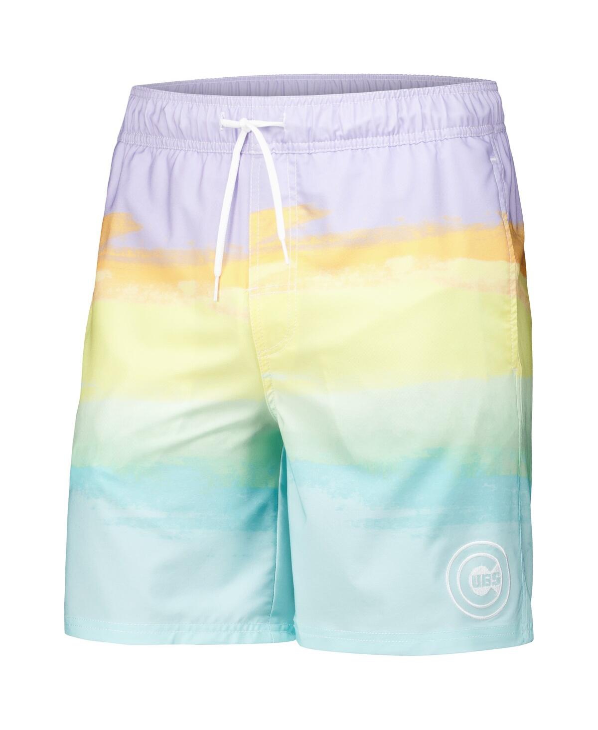 Shop G-iii Sports By Carl Banks Men's Chicago Cubs Perfect Game Volley Board Shorts In Multi