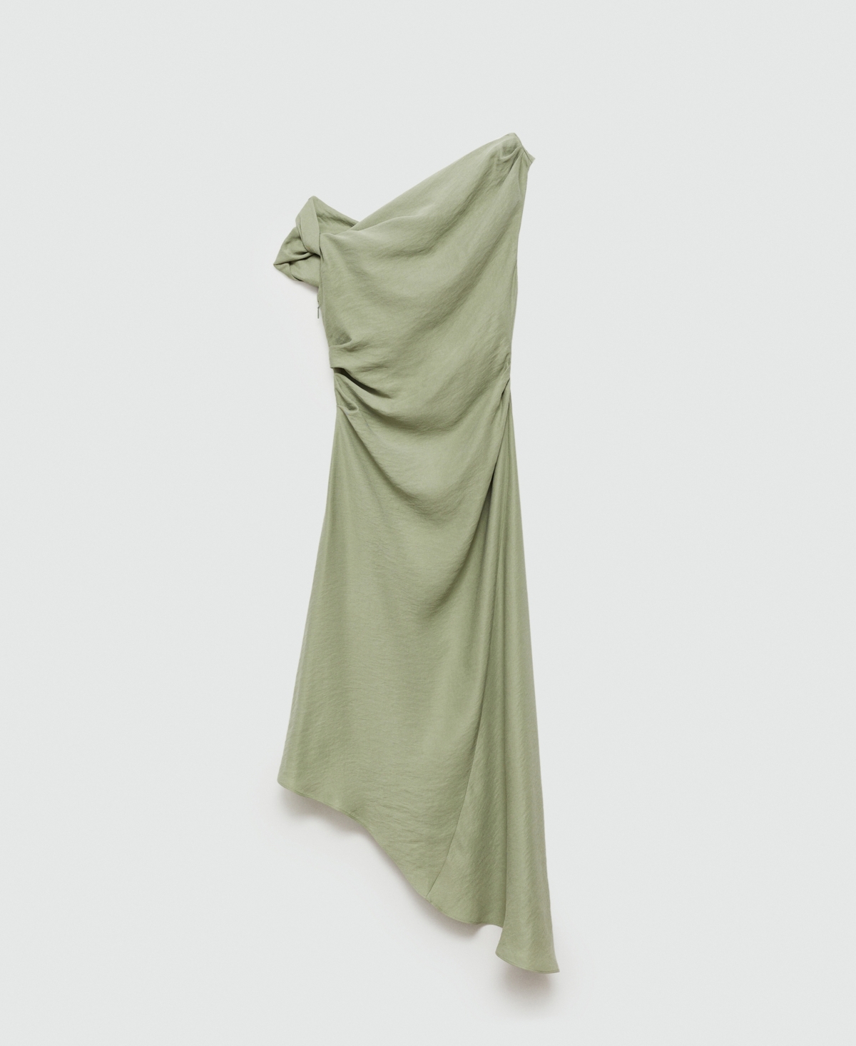 Mango Women's Asymmetrical Pleated Dress