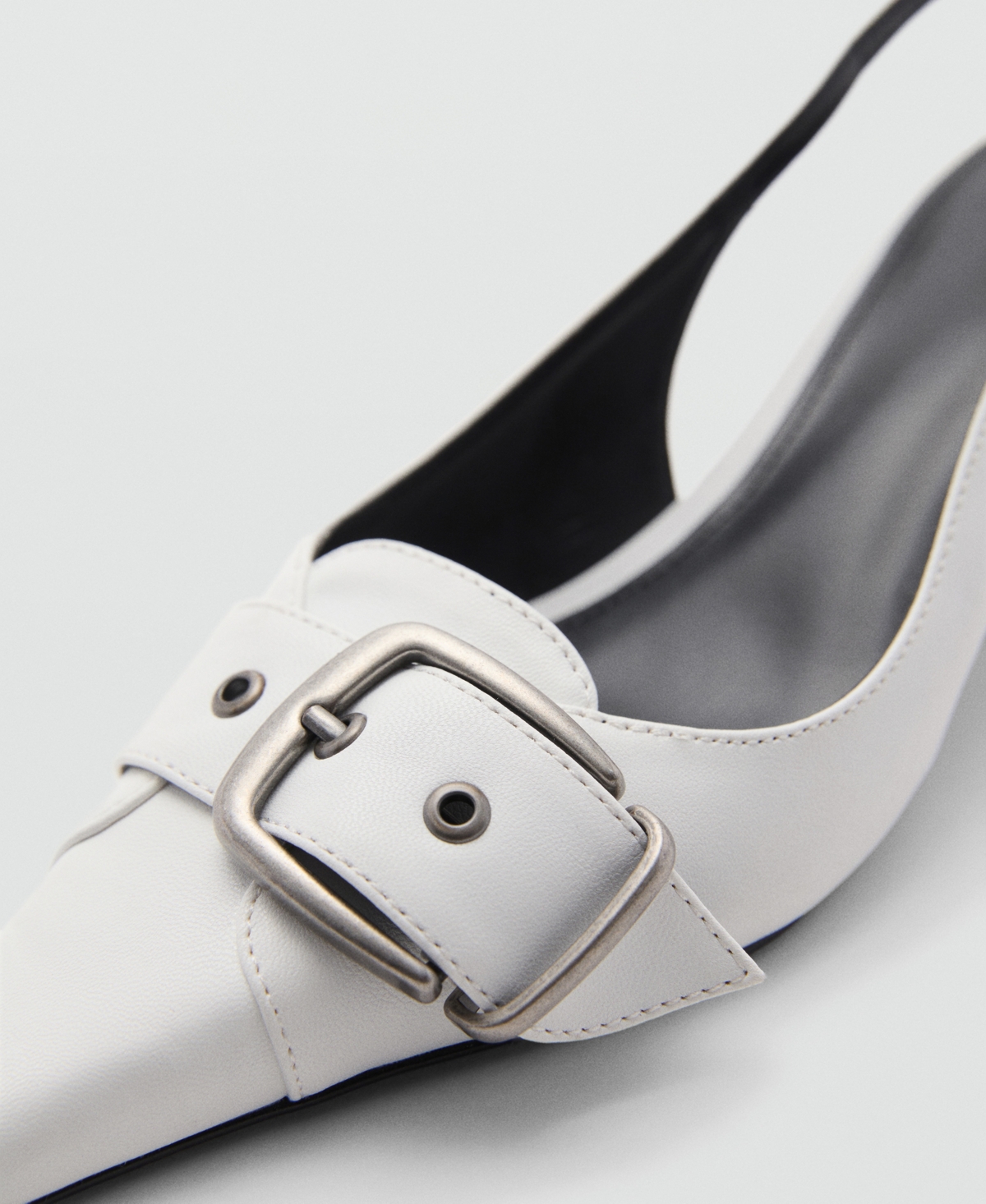 Mango Women's Buckle Fastening Heeled Shoes