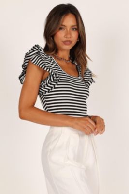 Womens Martina Ribbed Top