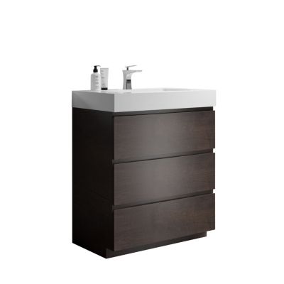 30" Rosewood Vanity Storage & Style