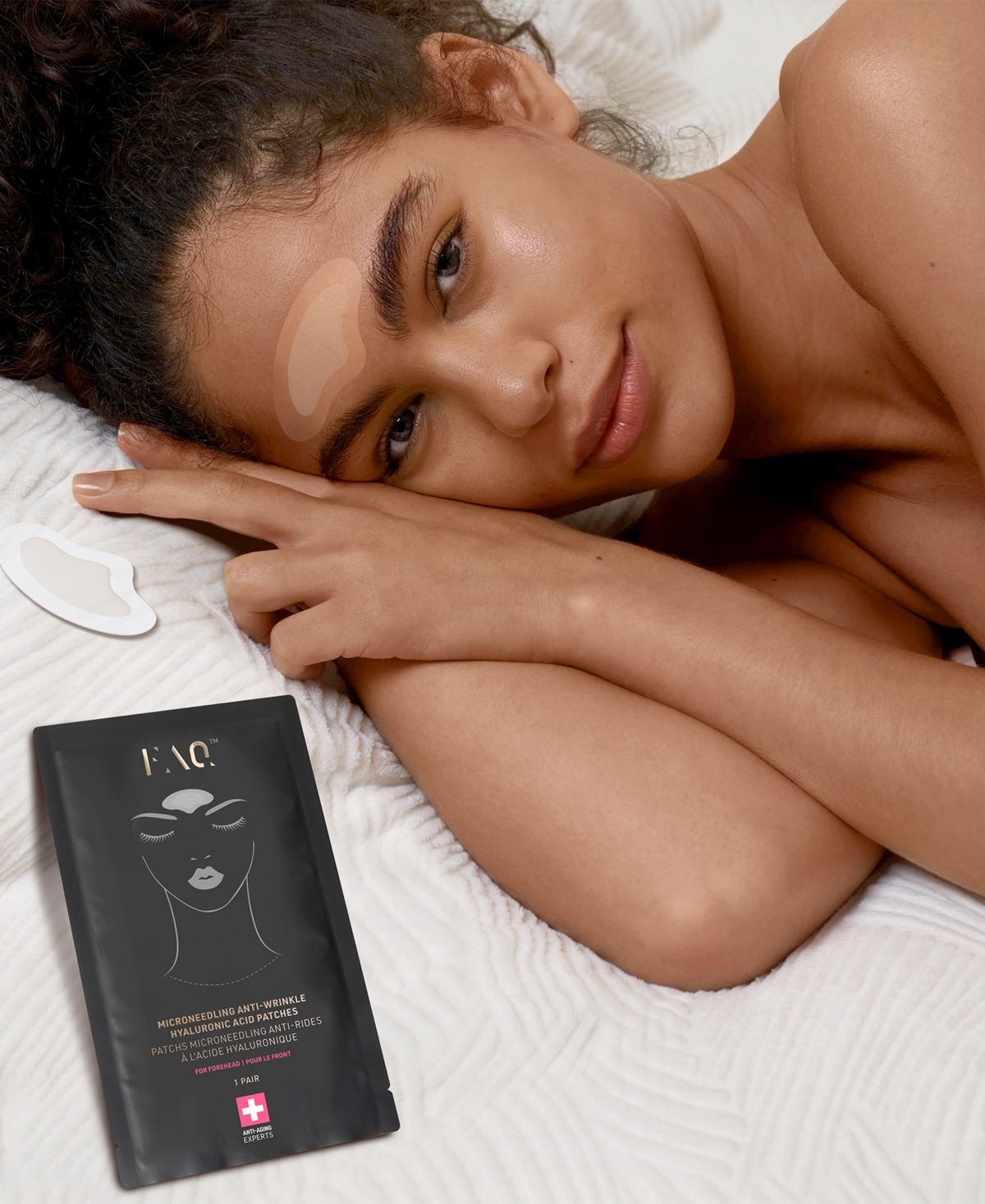 Foreo Faq Microneedling Anti-wrinkle Hyaluronic Acid Patches For Forehead 3 Patches In No Color