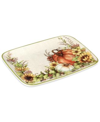 Certified International Autumn Breeze Rectangular Platter - Macy's