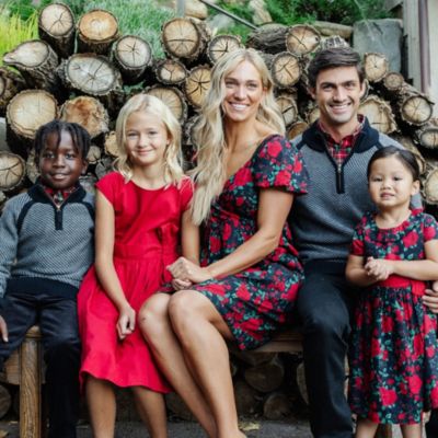 Little Girls Short Sleeve Ruffle Collar Party Dress with Bow, Toddler|Child