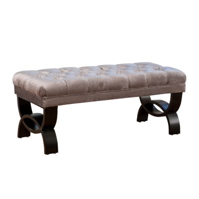 Streamdale Ottoman With Diamond Stitch And Modern Legs