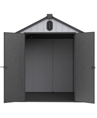 6x8FT Plastic Storage Shed Big Storage for Backyard and Garden
