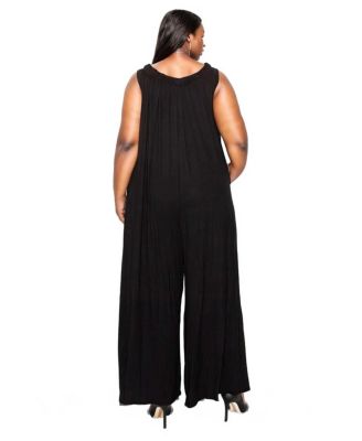 Plus Size Olson Wide Leg Pocket Jumpsuit
