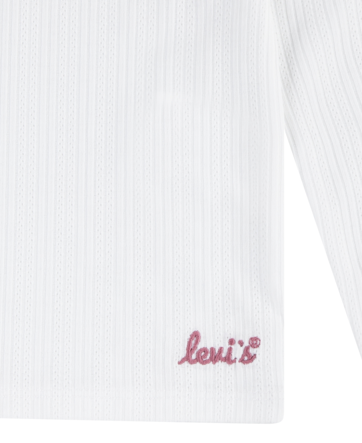Shop Levi's Toddler Ribbed Knit Top T-shirt In Bright White