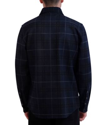 КАРЛ ЛАГЕРФЕЛЬД ПАРИЖ KARL LAGERFELD PARIS Мужская рубашка в клетку с оконным стеклом и пиджаком 35890₽