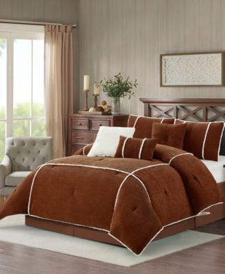 Arvada Solid Cabin Style 7-Pc. Comforter Set, Queen