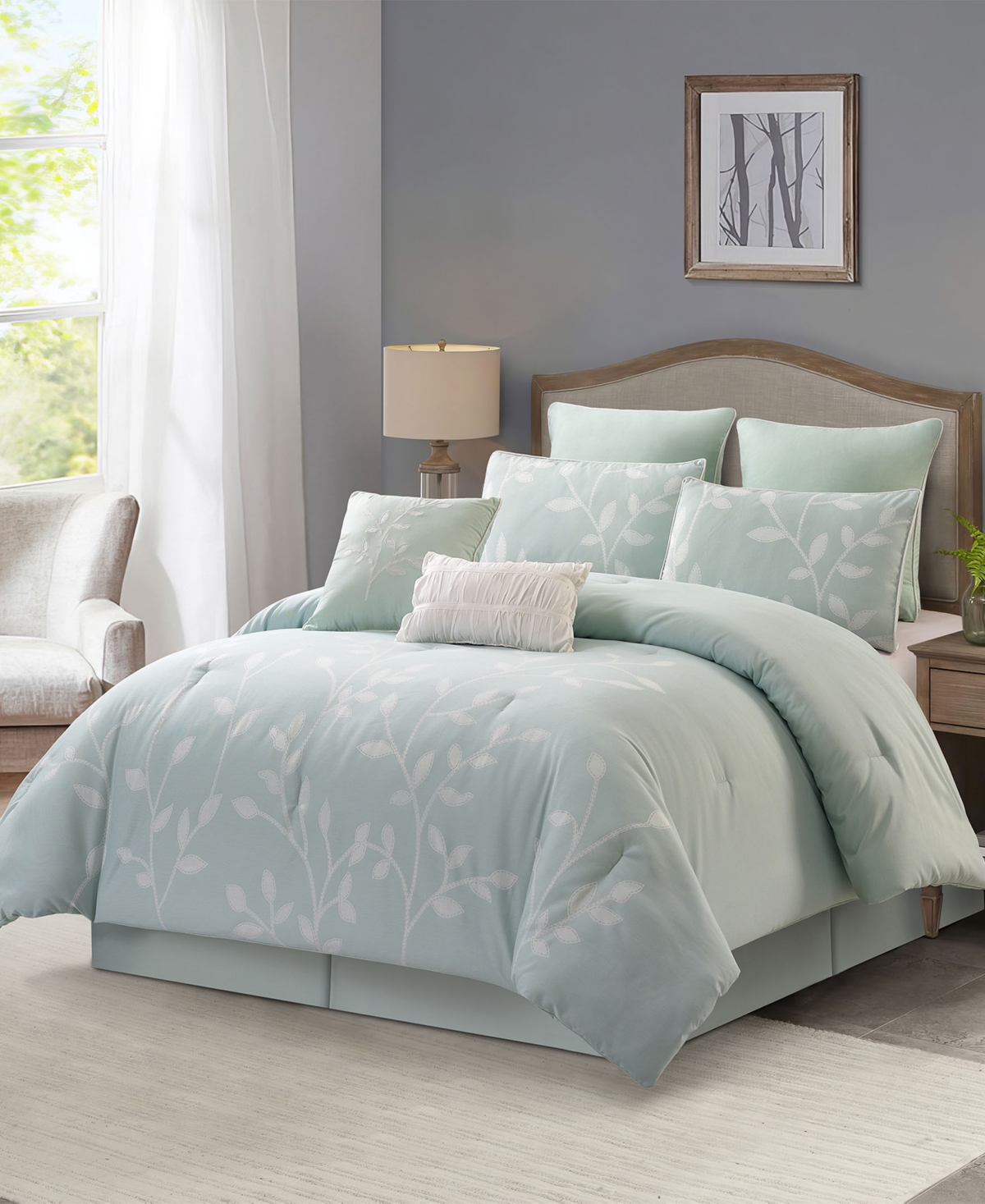 Stratford Park Siona Floral 8-Pc. Comforter Set, California King