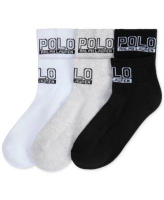 Polo Ralph Lauren - Women's 3-Pk. Quarter Crew Socks
