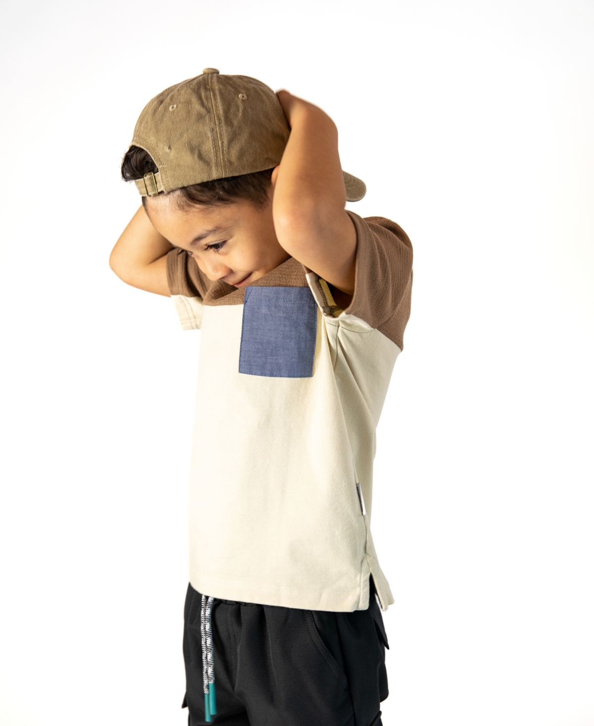 Sovereign Code Big Boys Dwell Color Blocked Textured Short Sleeve Tee Shirt