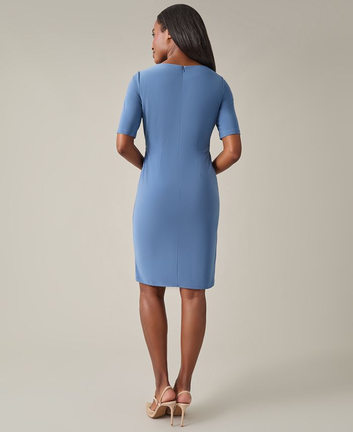 Mlle Gabrielle Solid Elbow Sleeve Dress main image 0