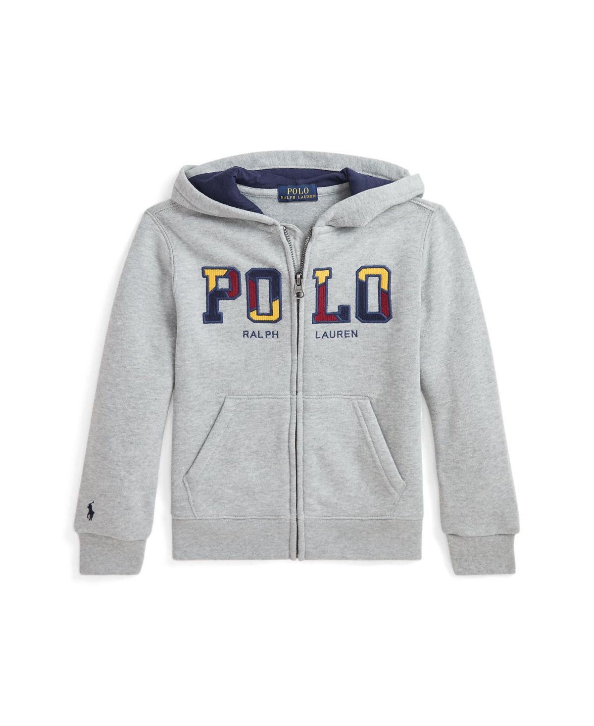 Polo Ralph Lauren Toddler and Little Boys Corduroy-Logo Fleece Full-Zip Hoodie