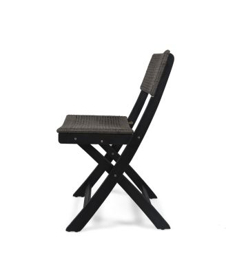 Streamdale Foldable Wicker Bistro Chairs Natural Elegance, Lasting Comfort