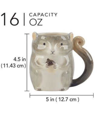 Woodland Critters 3-D Mugs, Set of 4