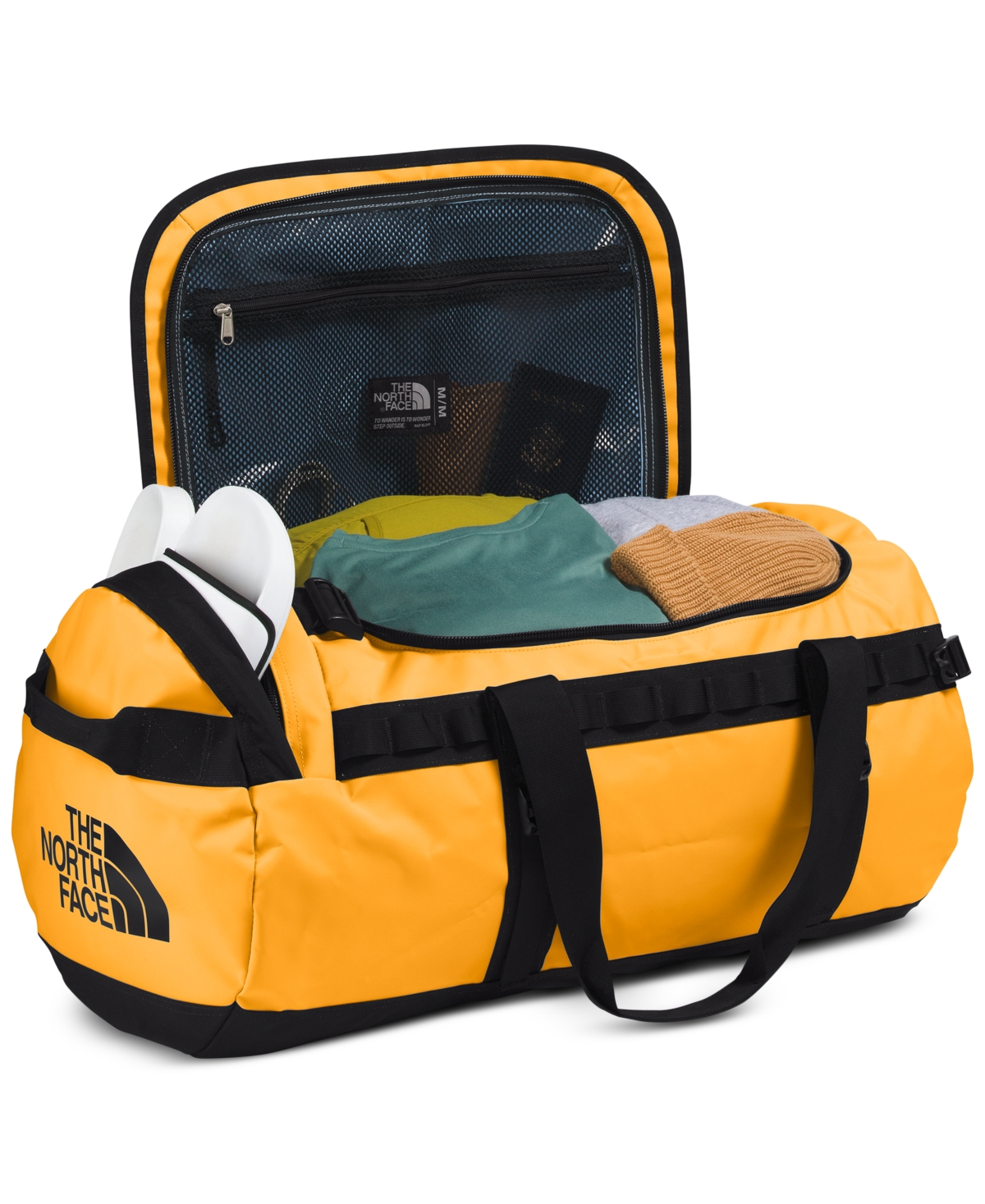 The North Face Base Camp Logo Convertible Duffel Bag -tnf Black-npf