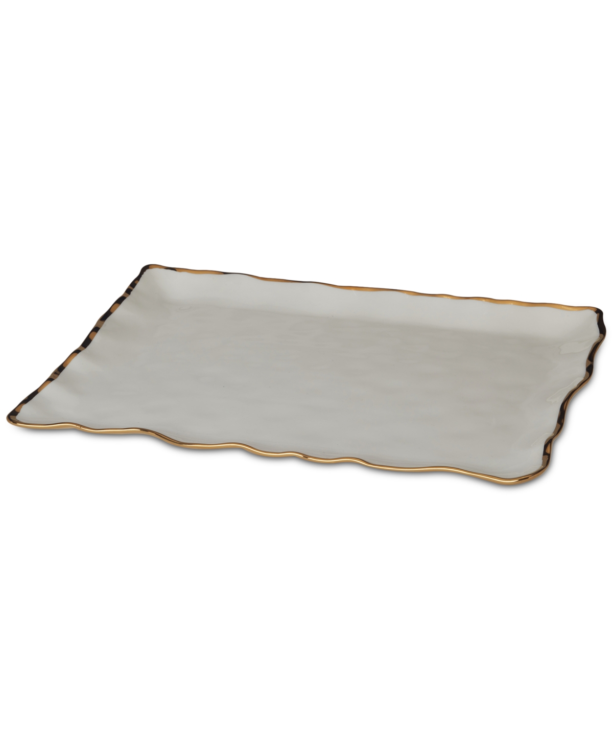 Certified International Regency Rectangular Platter In Silver