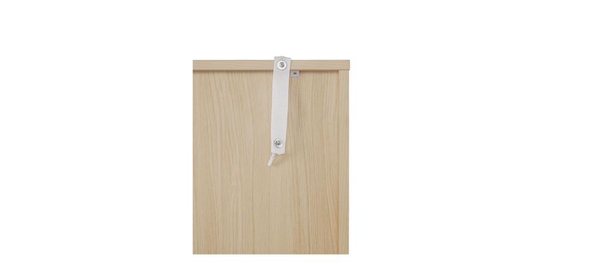 Streamdale Furniture 2-Door Storage Cabinet with Adjustable Shelf and Anti-Tipping Device