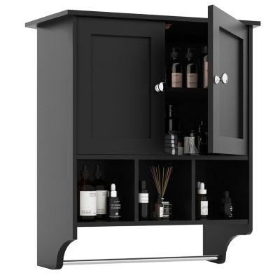 Premium Bathroom Cabinet with Ample Storage and Towel Bar