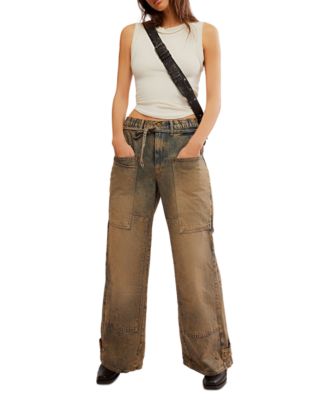 Free People - Women's Outlaw Cotton Wide-Leg Jeans