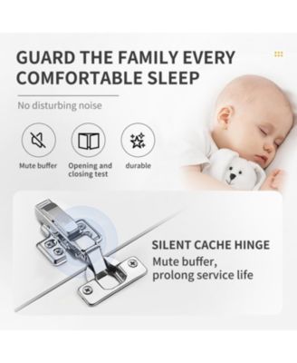 36" Floating Vanity with Gel Sink Ample Storage, Soft-Close, Durable