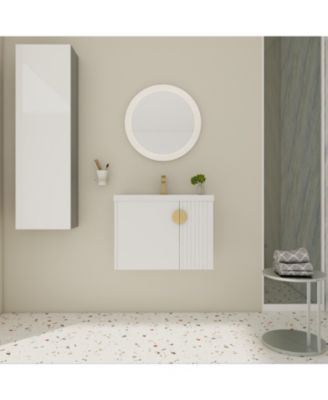 Vanity with Ceramic Sink and Soft-Close Doors
