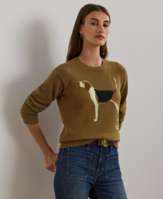 Lauren Ralph Lauren - Petite Intarsia-Knit Dog Sweater