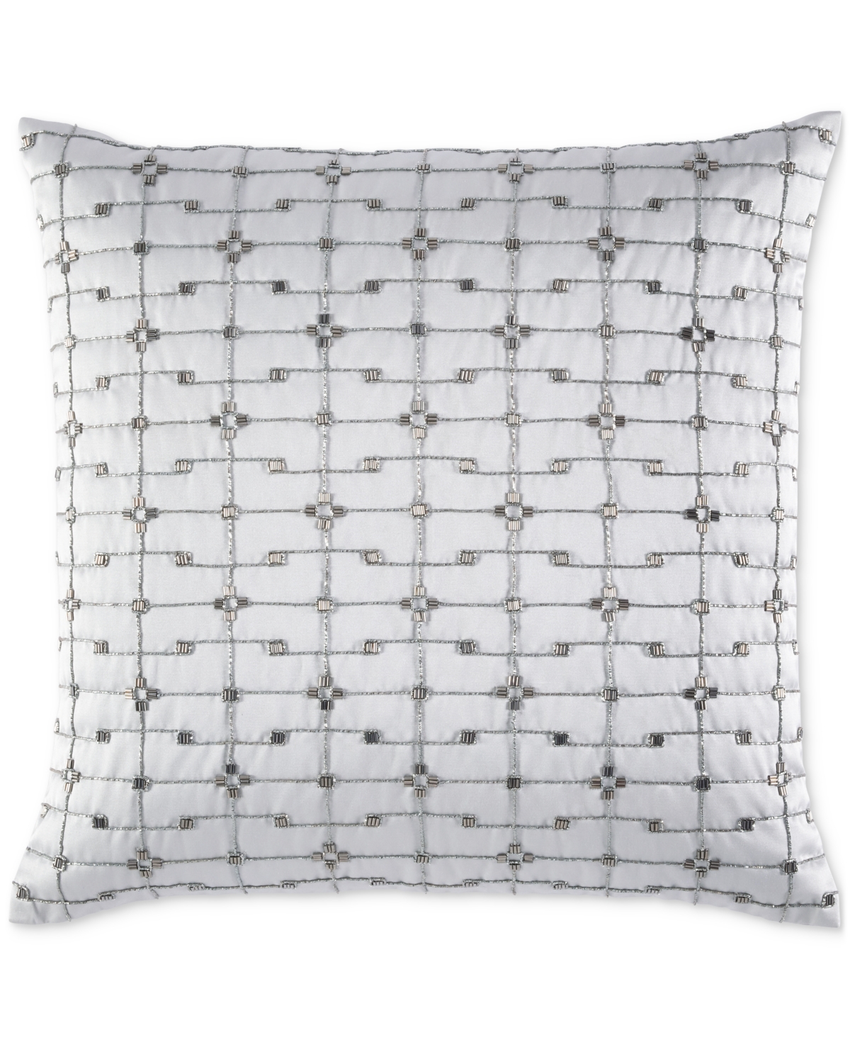 HOTEL COLLECTION METALLIC BEADED DECORATIVE PILLOW, 18" X 18", EXCLUSIVELY AT MACY'S 