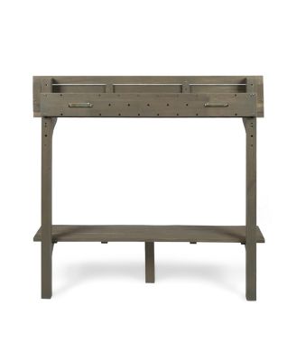Acacia Wood Balcony Bar Table, Gray