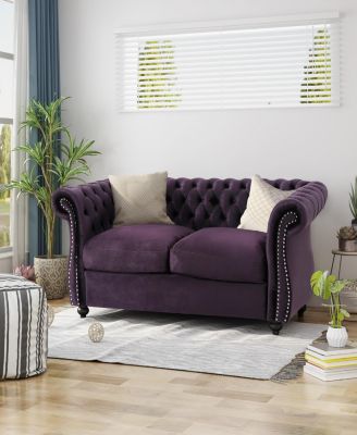 Chesterfield Loveseat: Timeless Charm, Plush Comfort