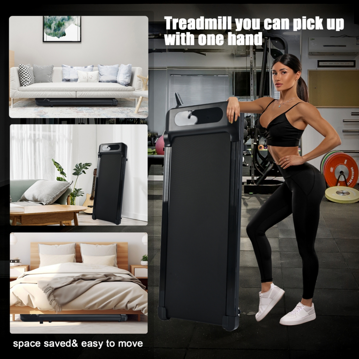 Streamdale Furniture 300 lb Capacity Desk Treadmill: Walk or Run at Home